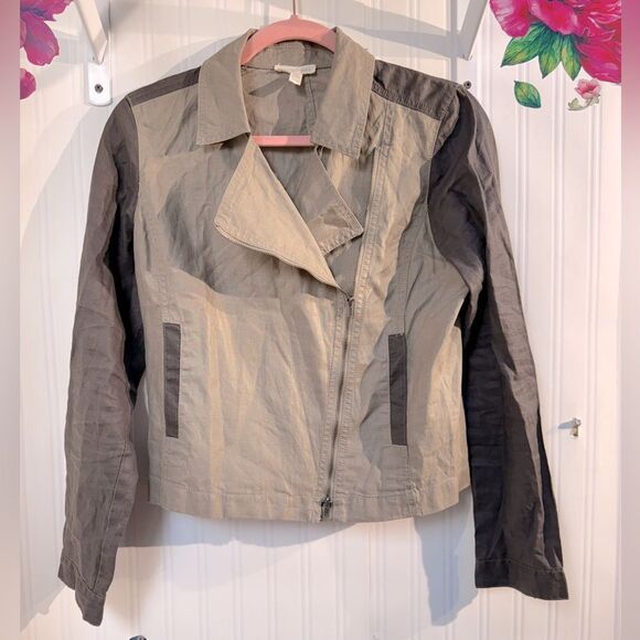Eileen Fisher Green Utility Jacket Versatile Style Sz XS - Picture 2 of 6